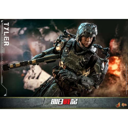 Movie Masterpiece Warriors of Future Tyler 1/6 Scale Figure, Black, Approximately 31cm Tall, MMS667