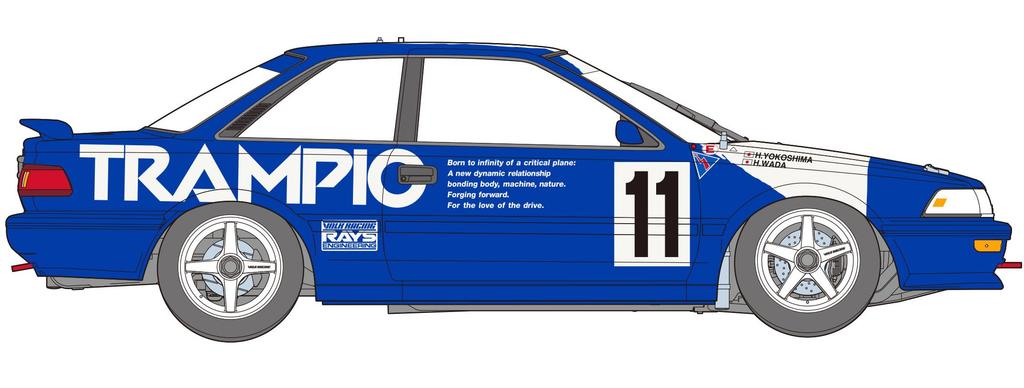 Hasegawa Trampio Corolla Levin AE92 1991 JTC Plastic Model Kit 20717 1/24 (Automobile)