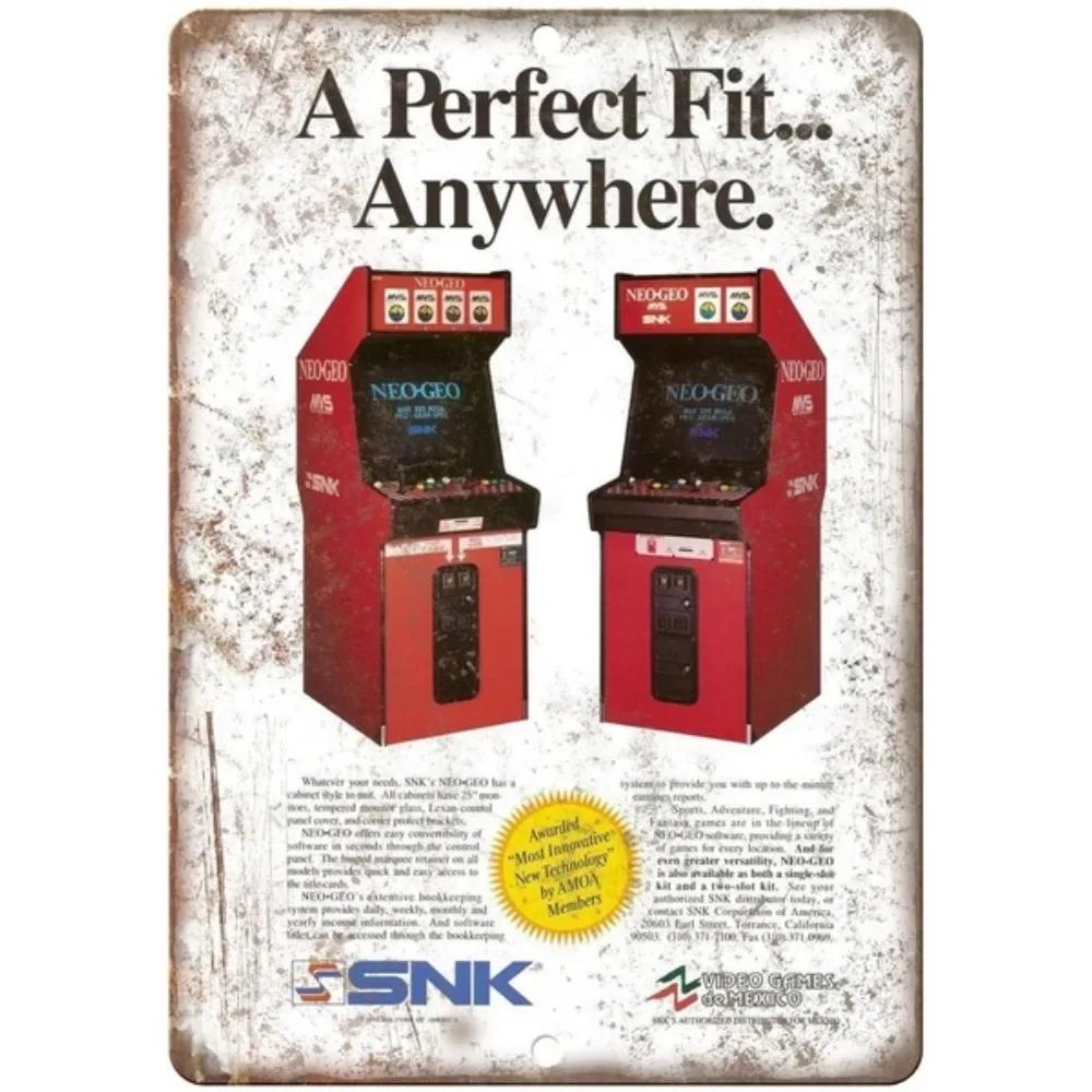 Arcade Game Reproduction Metal Sign Vintage Wall Plates Decor Retro Metal Poster Wall Tin Plates