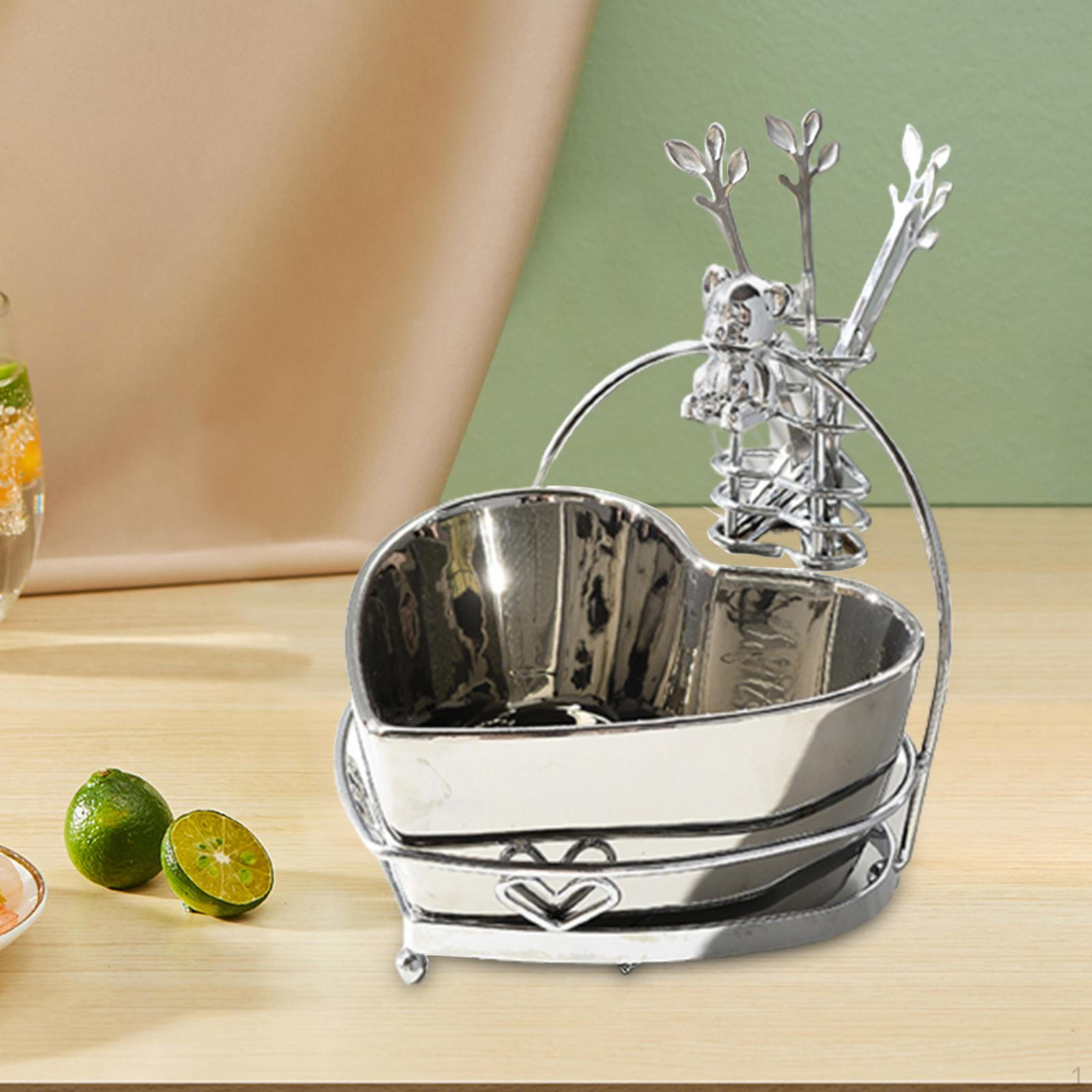 

Десертна тарілка для торта, Кошик для закусок, Керамічна підставка для соусів, Скандинавська банка для печива, Сервірувальне блюдо 16x19x15cm Argent