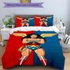 3pcs Wonder Woman, superhero Cover Set, Bedding Set, Soft Comfortable Duvet Cover, For Bedroom, Guest Room (1*Duvet Cover + 2*Pillowcases, W