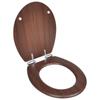 Day and Night - Day and Night Toilet Seat WC Soft Close Lid MDF Brown