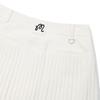 MALBON GOLF Women'S Wide Waistband Fine Pleated Skirt Off White (Woman)
