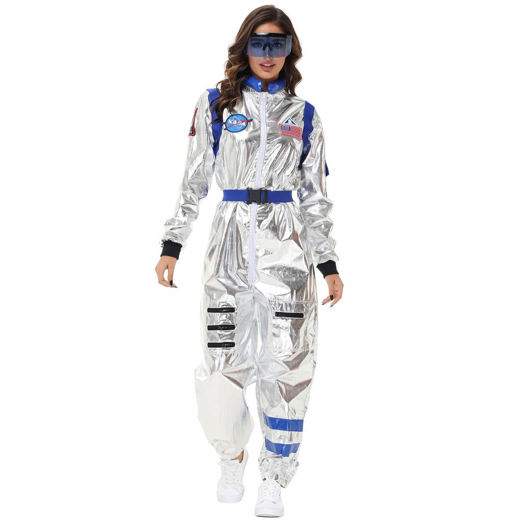 Men's astronaut stage outfit Halloween wandering earth same cos space costume one-piece uniform