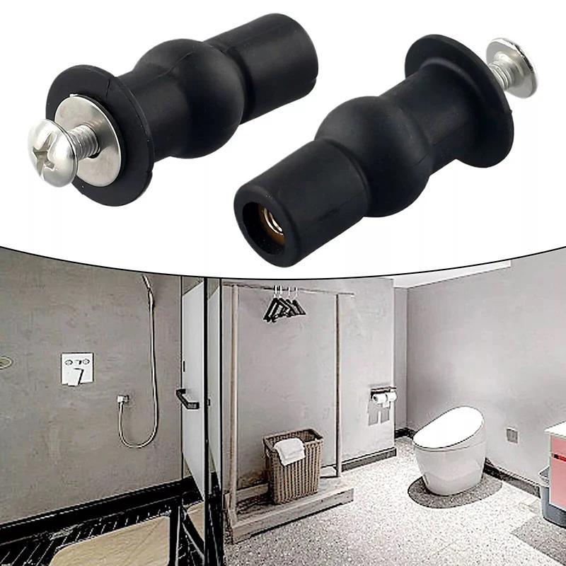 2pcs Toilet Seat Replacement Screws & Blind Hole Fittings - Nut, Cover Lid & Top Fixing Kit for Bathroom
