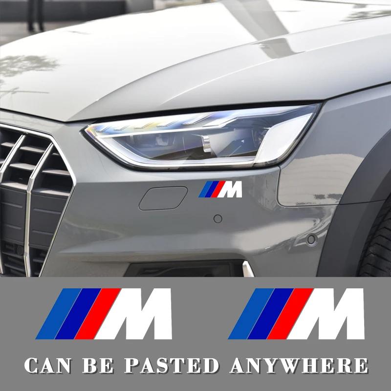 BAAV1 2025 Hot 6PCS Car Brake Decorative Stickers Wheel Hub Styling Decals Accessories For BMW E46 G60 F20 F10 F30 E30 E90 E60 G20 E87