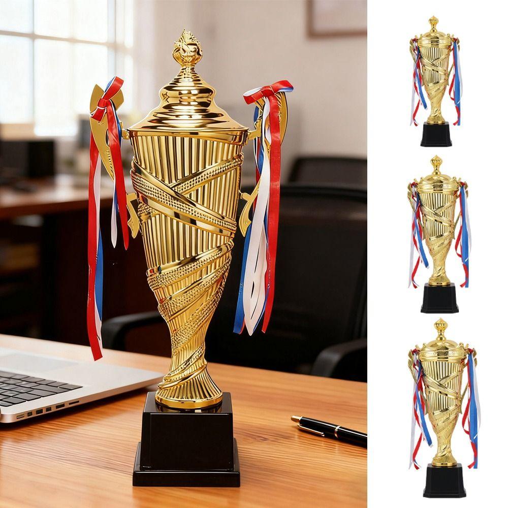 Golden Color Metal Model Trophy Metal Material Golden Statues Cupaward  Competition Soccer