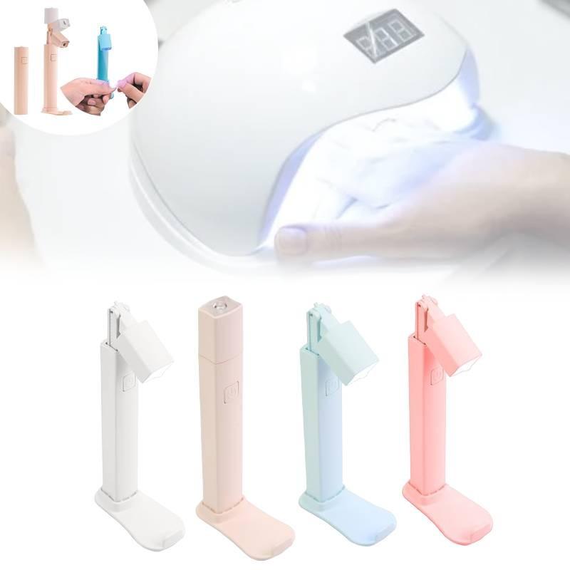 Compact Portable Nail Lamp With Focused Drying Power Perfect For Quick Nail Treatments
