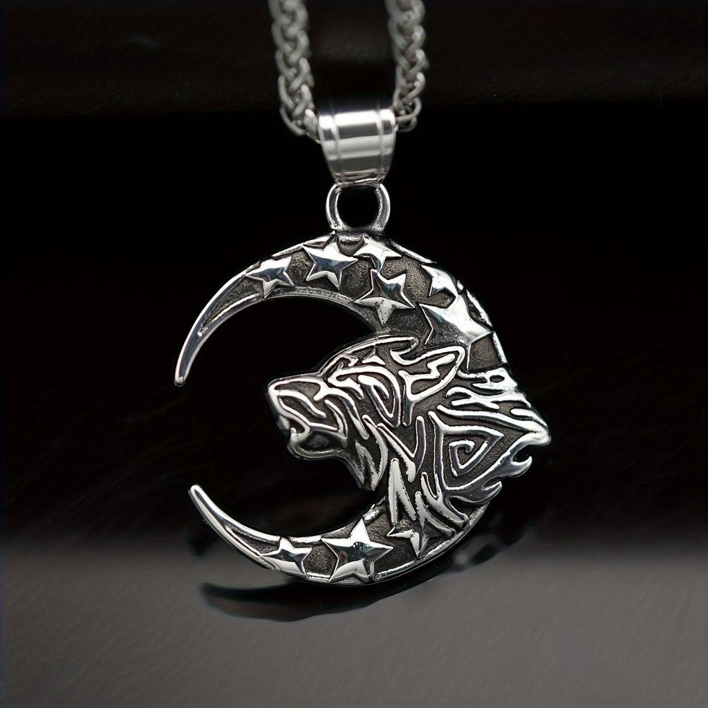 Fashion Trend Star Leopard Head Necklace Pendant