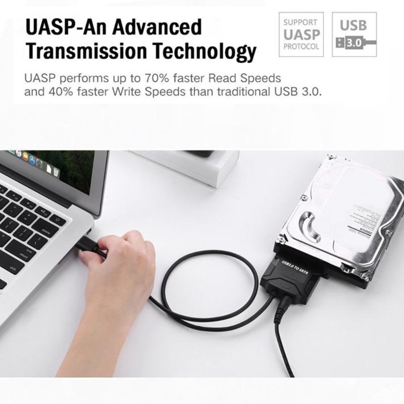 22Pin to USB Cable USB 3.0 to 2.5/3.5inch 22Pin Hard Drive Adapter External 22Pin USB Converters for SSDs/HDD Data Transf