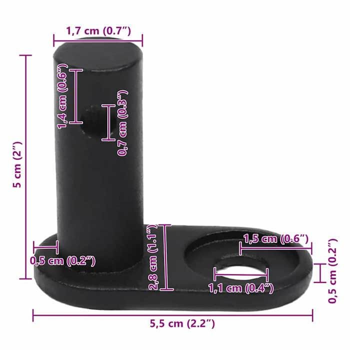 VidaXL Bicycle Trailer Hitch Trailer Connector Trailer Accessory 90016