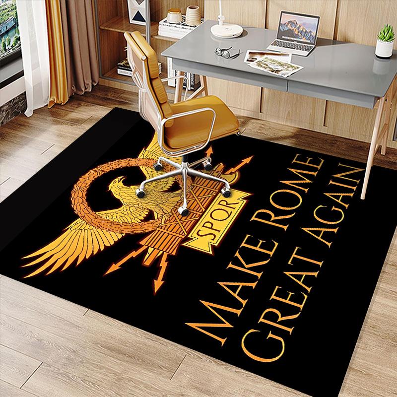 SPQR Roman Eagle1 Printed Absorbent Washable Carpet, Non-Slip Bathroom Mats, Kitchen Rugs, Yoga Mat,Living Room Entrance, Camping Picnic Rugs
