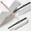 Natural Diamond Malachite Square Leather Watch GE1252