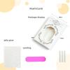 24pcs Christmas Press on Nail Square False Nail Long Acrylic Nail French Tip Winter Artificial Nail for Hliday Parties
