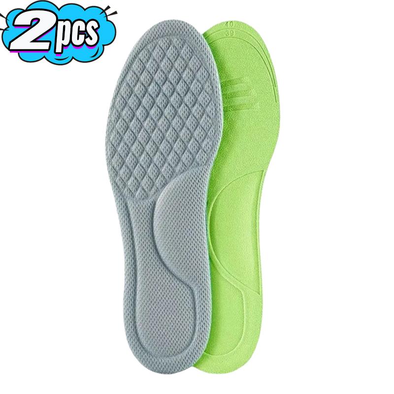 2/10pcs Unisex Soft Memory Foam Orthopedic Insoles Breathable Deodorizing Shoes Sports Anti-sweat Antibacterial Shoe Accessories