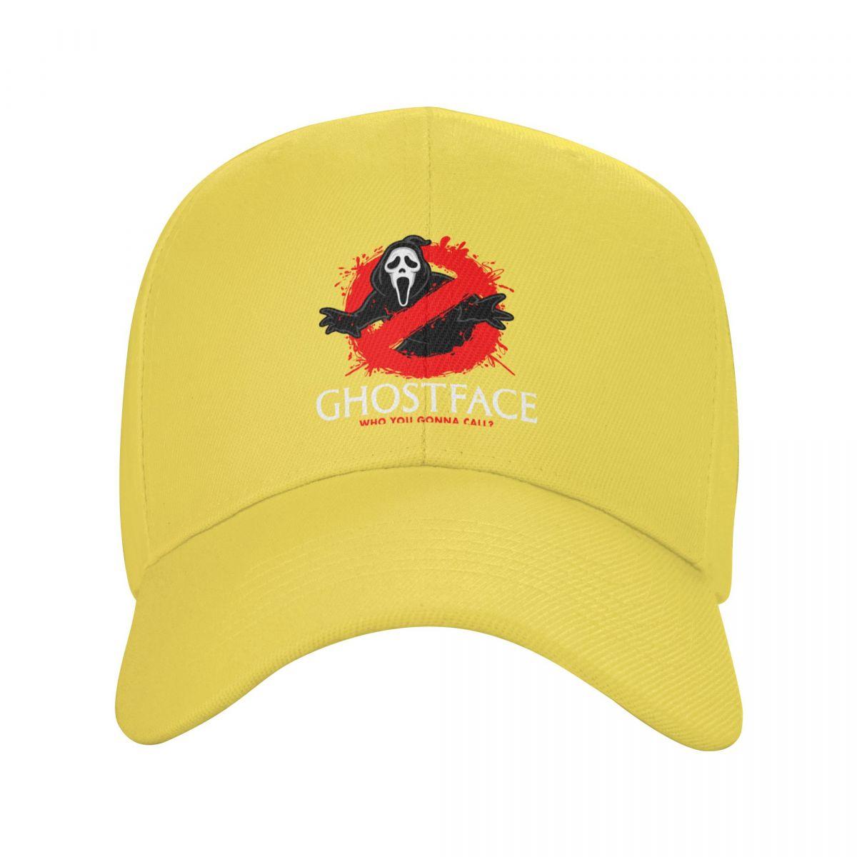 

Бейсбольная кепка Ghostface Busters Scream для женщин, регулируемая бейсболка унисекс для Хэллоуина, шляпа ужасов из фильма призраков для папы, уличные кепки Snapback Adjustable Cap