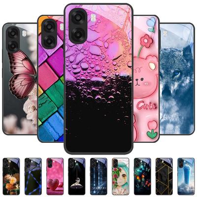For OPPO A6x Glass Case Camera Protection Tempered Glass Phone Case For Oppo A6X 4G 5G Back Cover Luxury Hard PC Shockproof Capa