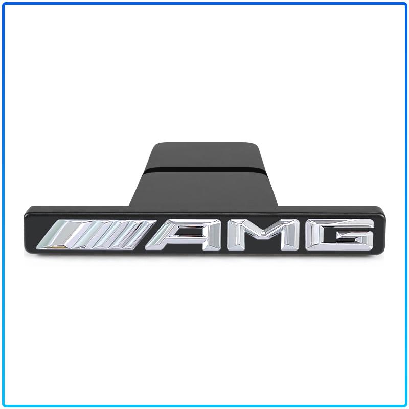 1Pc Car Front Grille Badge Emblem AMG Logo Accessories For Mercedes benz W204 W203 W212 W211 W124 W210 GLC GLE E CLA GLA W205 W211 W213