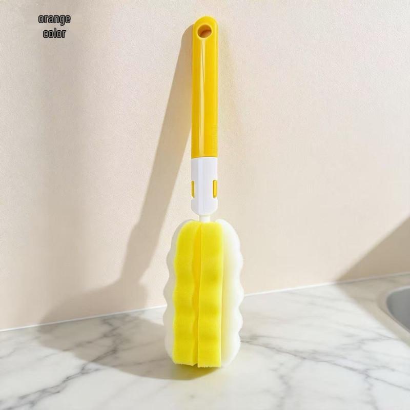 Detachable Baby Bottle & Glass Cleaning Brush with Sponge Head