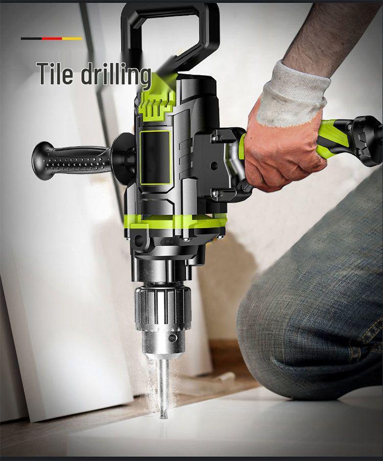 German High-Quality Professional Electric Drill and Mixer: Aircraft, Hammering, Cement, and Putty Powder