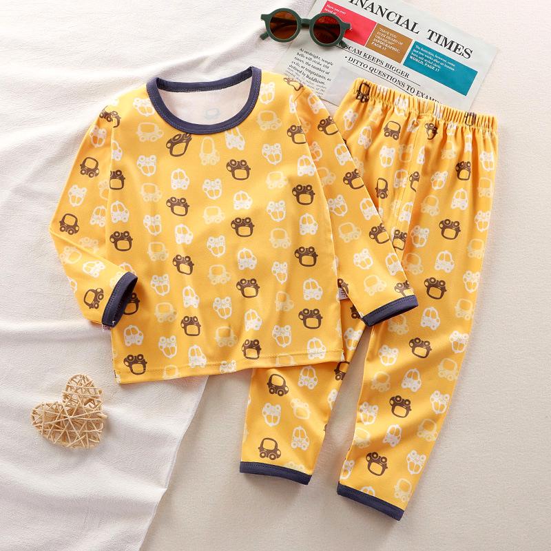 Children's Thermal Cartoon Pajamas Set: Boys' and Girls' Autumn Underwear & Pants