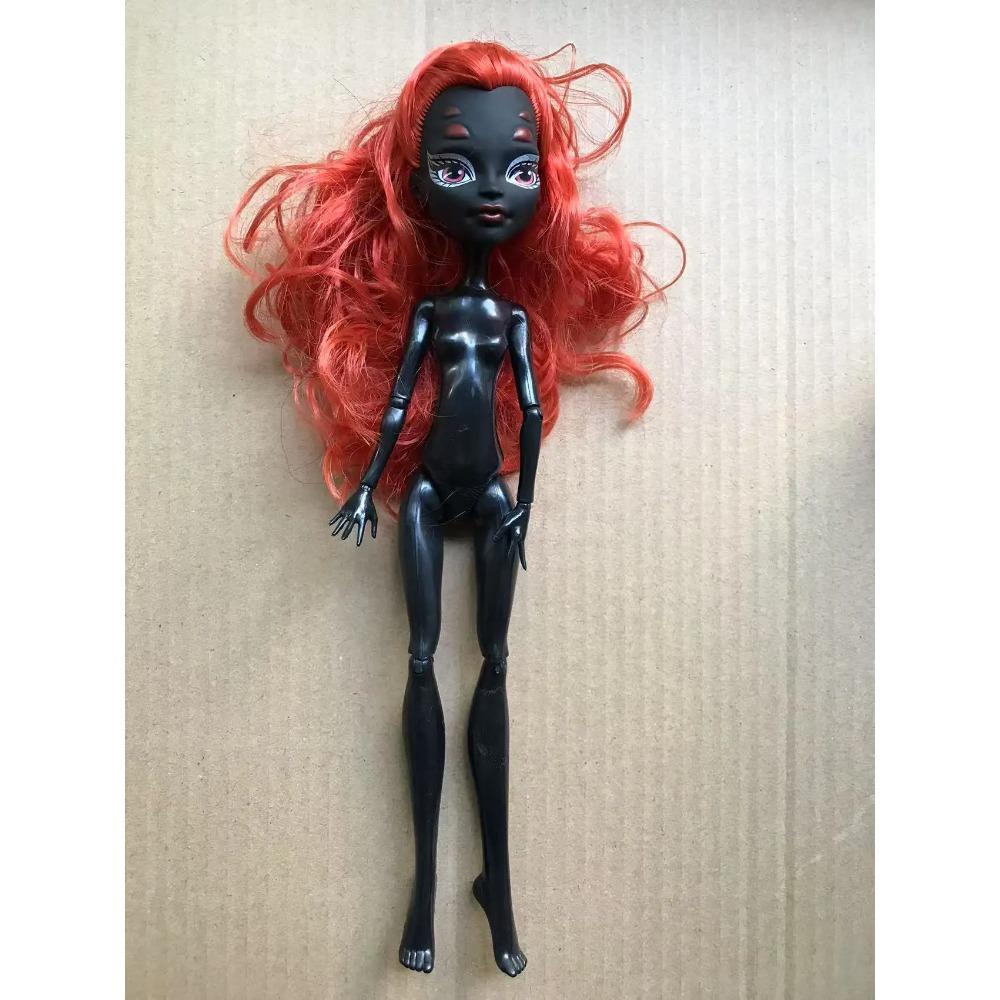 Slim Doll Body Heads Colorful Hair Doll Head Green White Black Brown Pink Beige Color Doll Body Multi Joints Movable Doll Figure