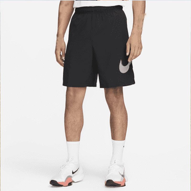 Pantaloncini Sportivi Uomo Nike Logo Asciugatura Rapida Traspiranti Neri DQ4800-010