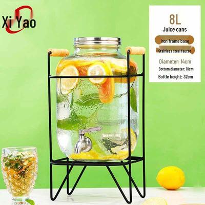 Xiyao 8L Glasgetränkespender mit Zapfhahn