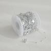 Colorful Electroplated Beads Christmas Bead Chain 10M DIY Material Xmas Hanging Decor Xmas Tree Ornaments Gift