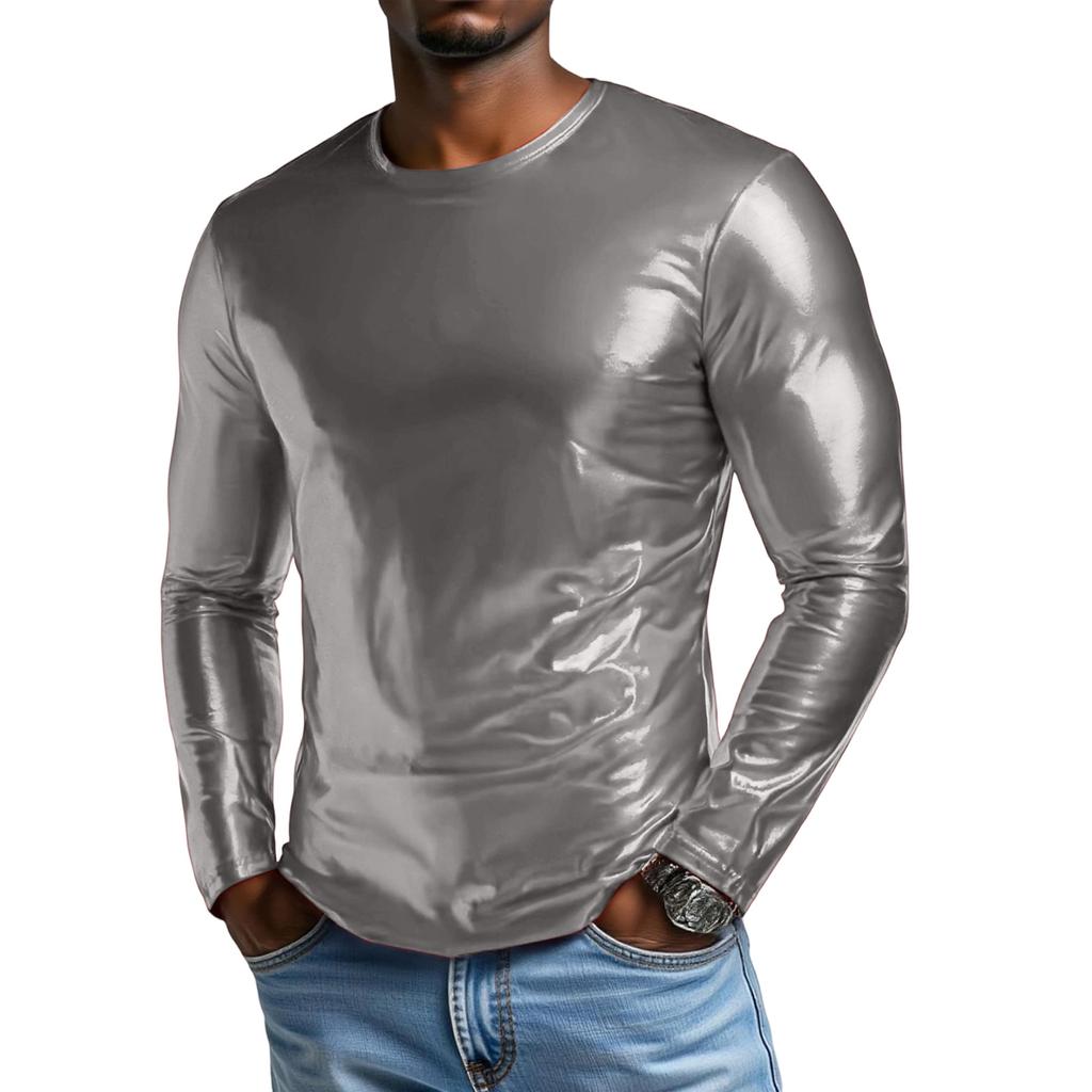 Herren Mode Trend Langarm Rundhals Oberbekleidung