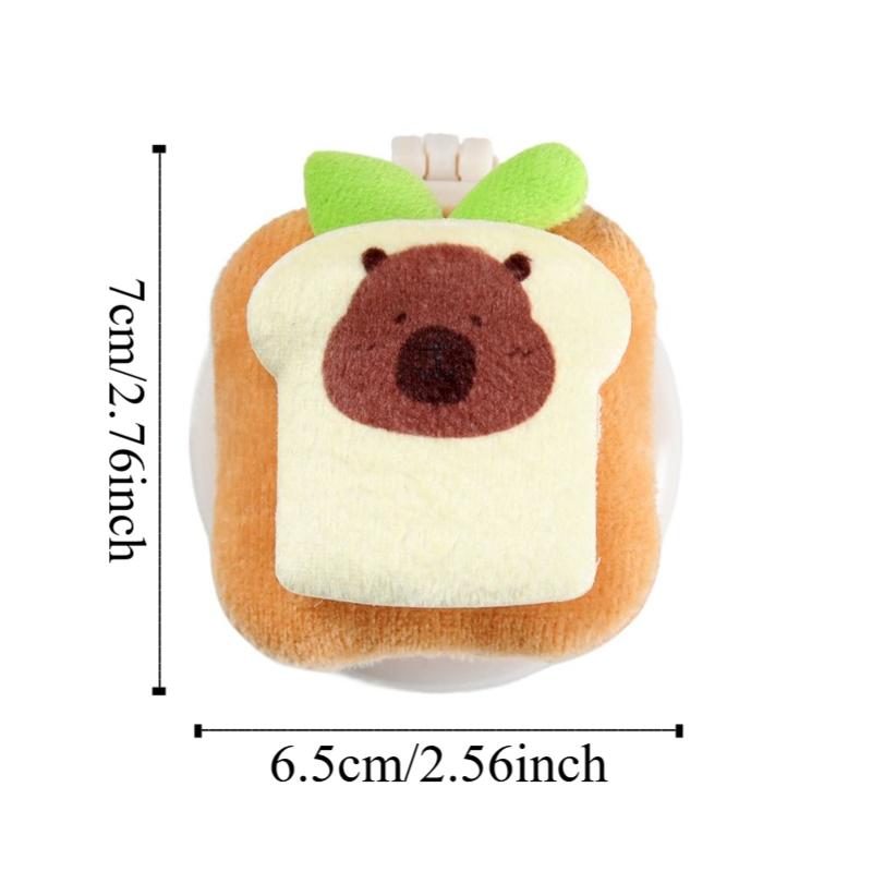 Lightweight Folding Makeup Mirror Small Size Air Cushion Massage Comb  Outdoor Use