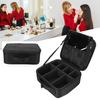 Makeup Train Case Multipurpose Travel Makeup Case with Adjustable Dividers for Women and Girls Black