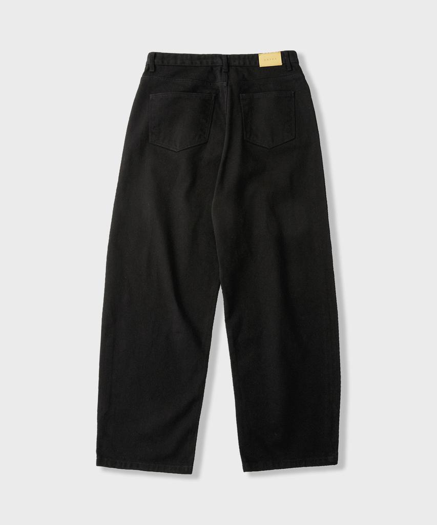 LEIRE Everyday Curved Denim Pants [Black]