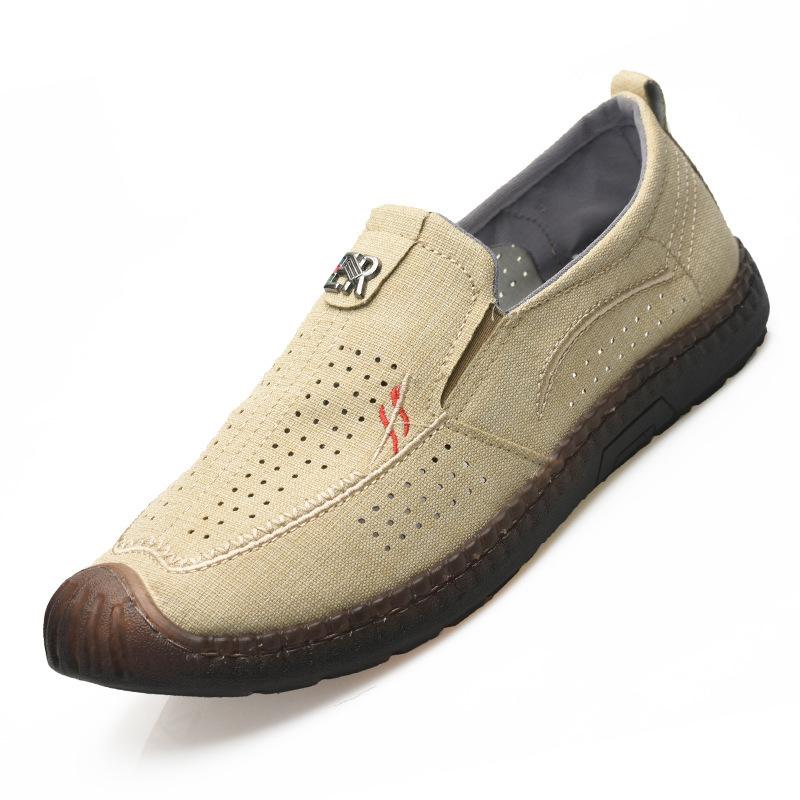 Fashion Summer Fashion Men Sneakers All-match Casual Shoes Outdoor Breathable Loafers Mesh Surface Soft Bottom Casual Loafers 2025