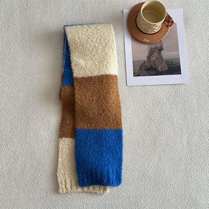 

Luxury Winter Knitted Wool Scarf Women Plaid Handkerchief Warm Pashmina Female Shawl Tassel Wrap Soft Pareo Bufanda Scarves 15X152cm