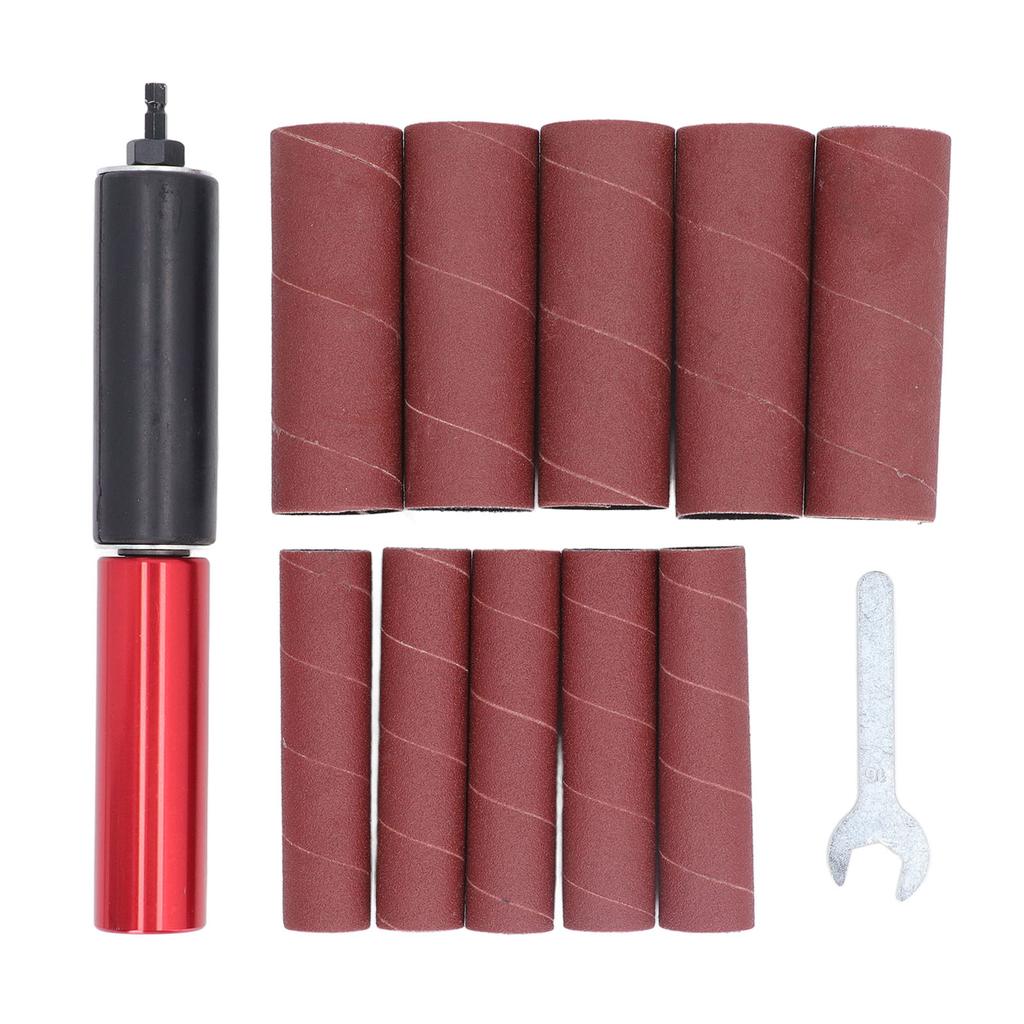 1 Set Spindle Sander Adapter 1.5in Mandrel Aluminum Alloy Drill Sanding Mandrel Kit for Wood Metal Drill Sander Adapter Spindle
