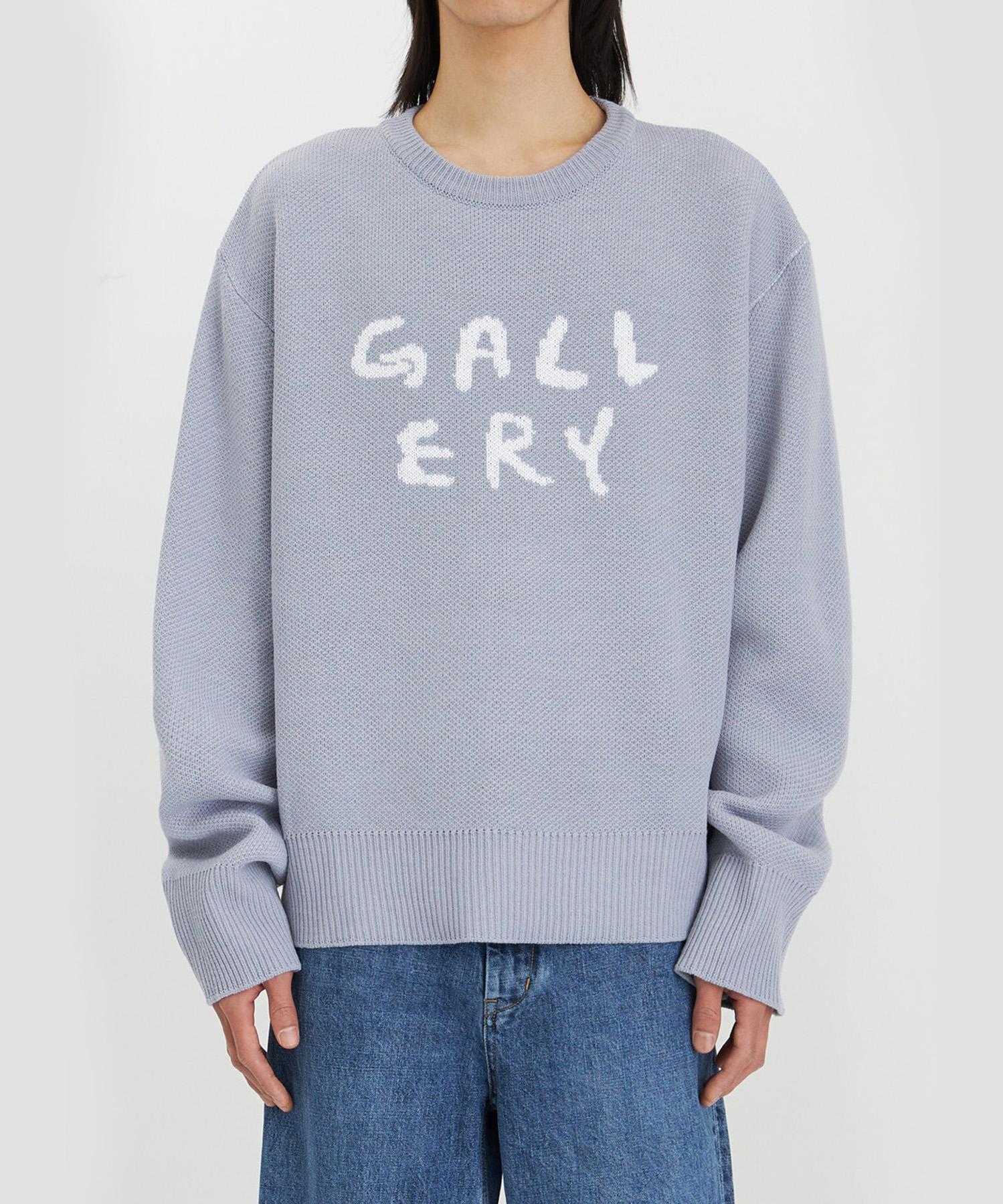 1011 Gallery Gallery Logo Knit Blue/S