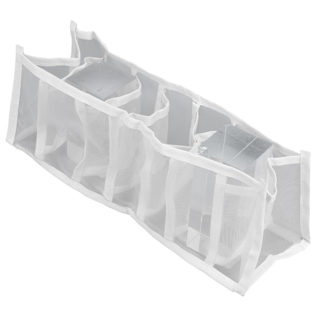 Underwear Storage Box Breathable Foldable Multiple Cells Drawer Organizer for Bras Socks7 Cells