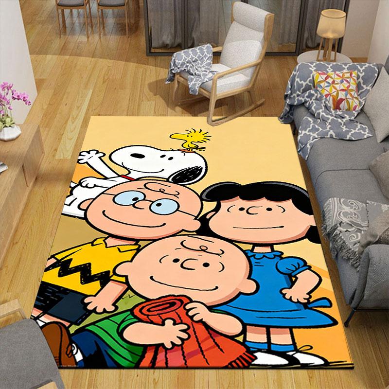 Cute Snoopy Cartoon Print Welcome Mat, Non-slip Decorative Home Rug, Suitable for Use In the Bedroom, Bedside, or Doorway.