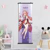 Impact Genshin Scroll Hanging Painting Anime Character Bedroom Decoration Painting Comic Exhibition Two-Dimensional Poster
