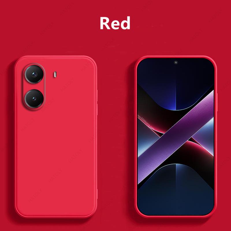 Pouzdro na telefon z tekutého silikonu pro Xiaomi Poco X7 Pro Kryt odolný proti nárazům Funda Zadní kryt pro Xiaomi Poco X7
