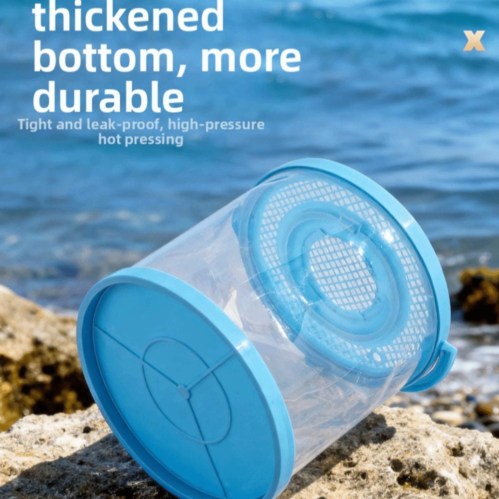 With Cover Plastic Fish Tank Small Size Fish Transport Bucket Foldable Aquarium  Fish Transport