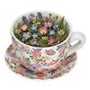 Pot de fleurs - EDEN - Florale Colorée - Céramique - Cylindrique 15x20x12 cm - Design floral