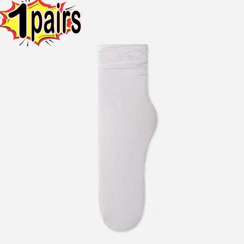 

1/3/5Pairs Women Cotton Loose No Pilling Socks Knitting Rib Thin Spring Winter Female Sock High Tube Streetwear Soft Casual Sock