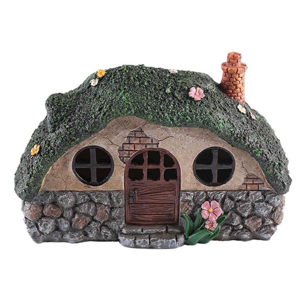 Neue lichtgesteuerte Induktions-LED-Solarleuchte, Feenhaus, hochwertige, korrosionsbeständige Rasenlampe für die Gartendekoration im Freien