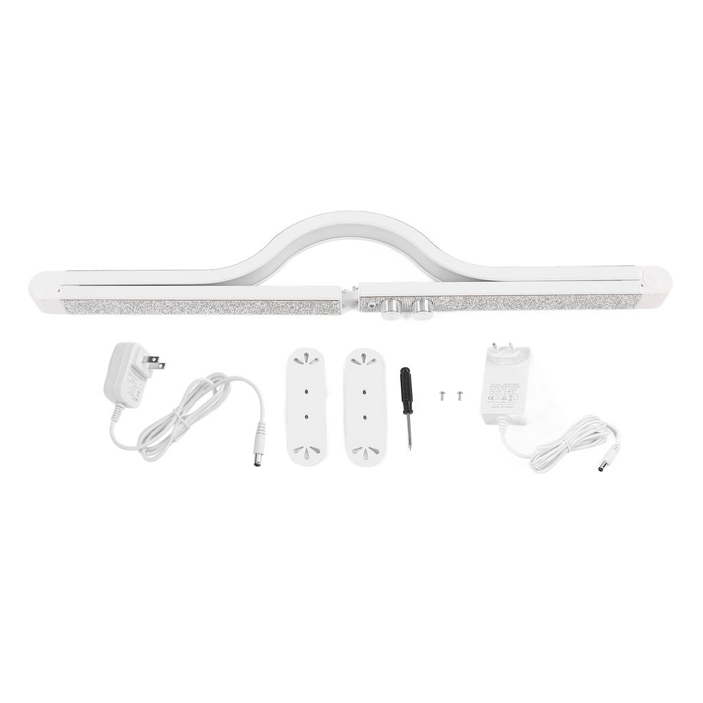 Half Moon Nail Desk Light 3 Modes Soft Lighting Half Moon Manicure Lamp for Eyelash Extension Eyebro