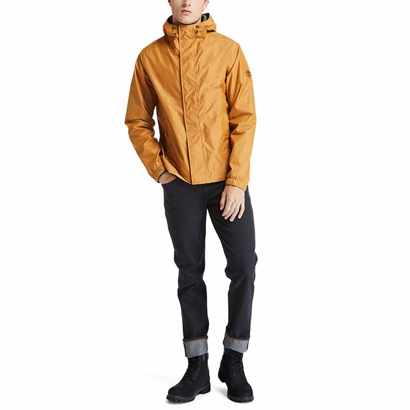 Timberland Verpackbare lässige Outdoor-Kapuzenjacke Herrenjacken Weizen A2EYF-P47