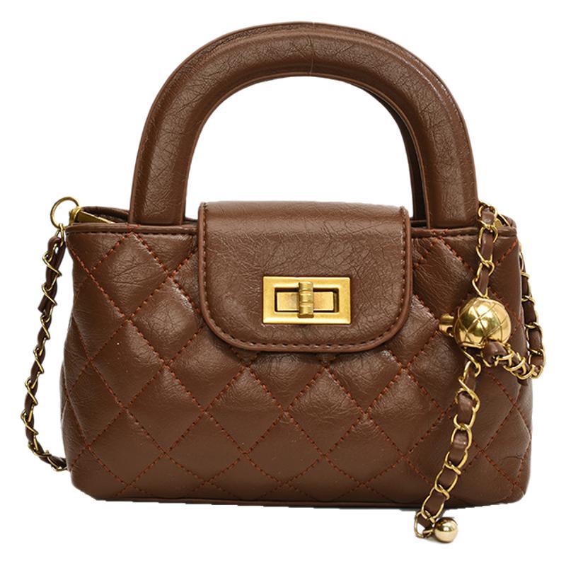 Manufacturer 2025 New French Niche Rhombus Chain Bag Spring and Summer Fashion Hand Simple Bag Commuter Shoulder