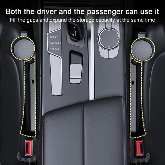 2Pcs Car Seat Gap Organizer with Cup Holder Large Capacity