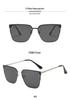 Trendy European & American Large Frame Street Style Polarized Metal Sunglasses for Outdoor Casual Wear